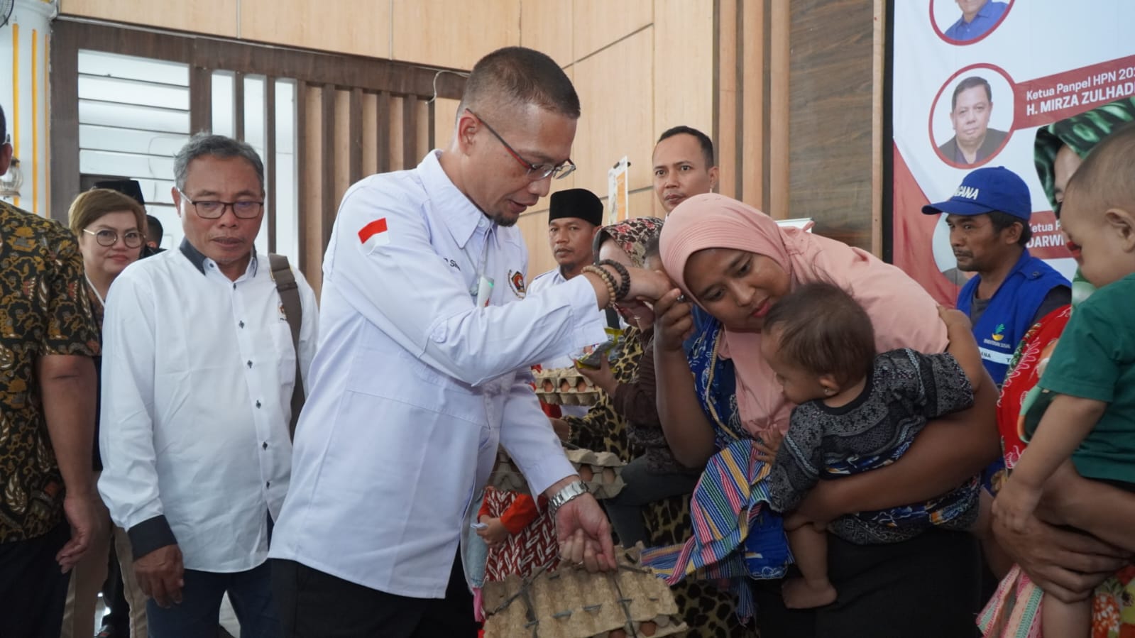 Syah Afandin Apresiasi Baksos Pangan Pencegahan Stunting PWI Langkat
