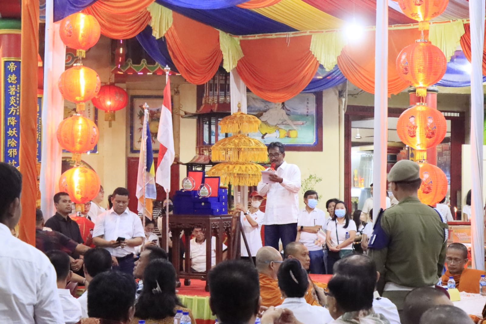 Pawai Waisak di Kota Binjai Meriah