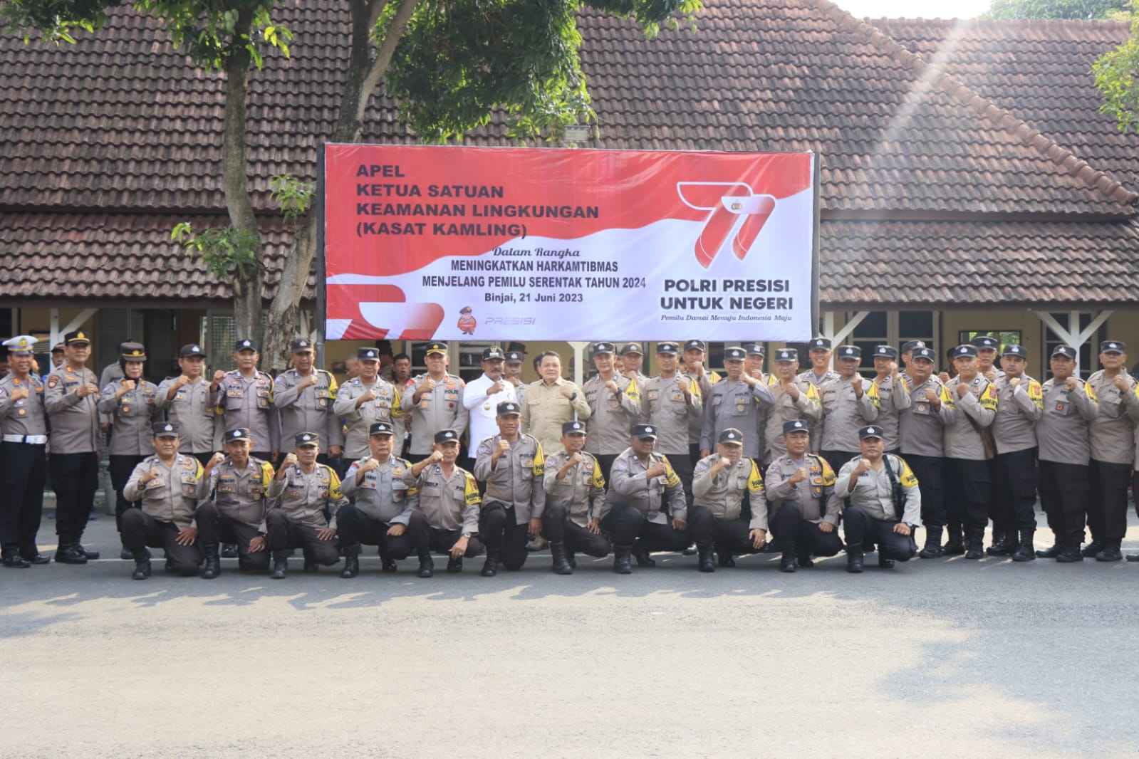 Apel Ketua Satuan Keamanan Lingkungan (Kasat Kamling) Kota Binjai