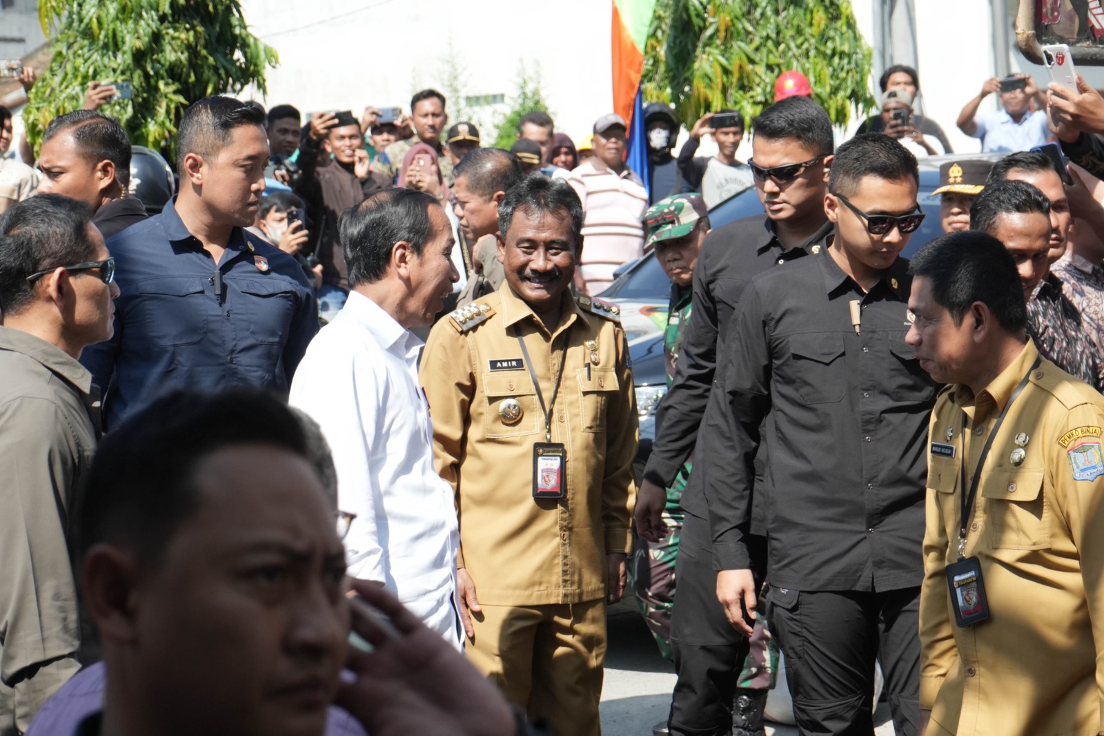 Wali Kota Binjai Terima Kunjungan Presiden RI Di Pasar Brahrang