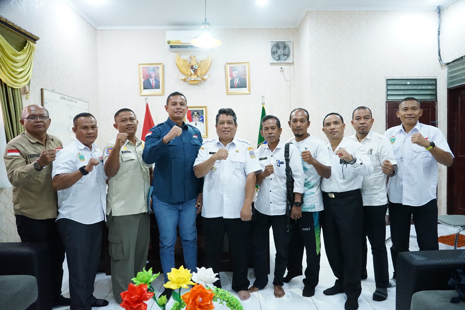 (Pj.) Wali Kota Tebing Tinggi Drs. Syarmadani, M.Si, Rabu (13/9/2023) di rumah dinas Wali Kota.