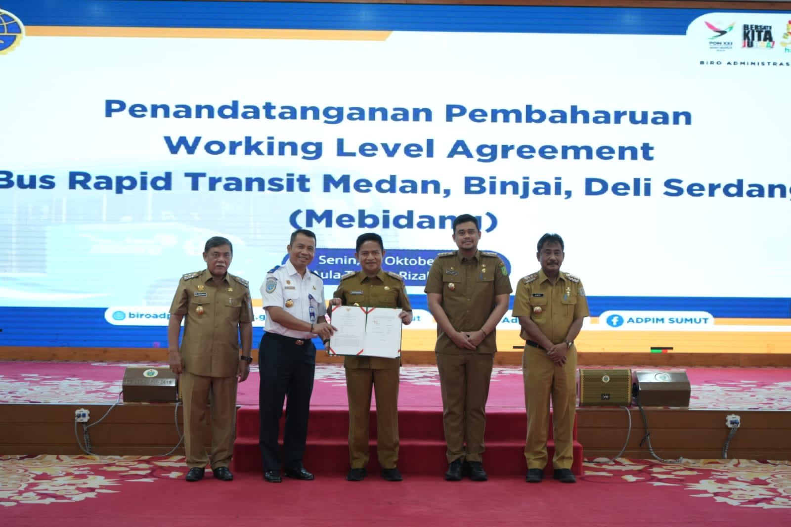 IMG-20231016-WA0054 Penandatanganan Nota Kesepakatan dan Working Level Agreement (WLA) Bus Rapid Transit wilayah Medan, Binjai dan Deli Serdang