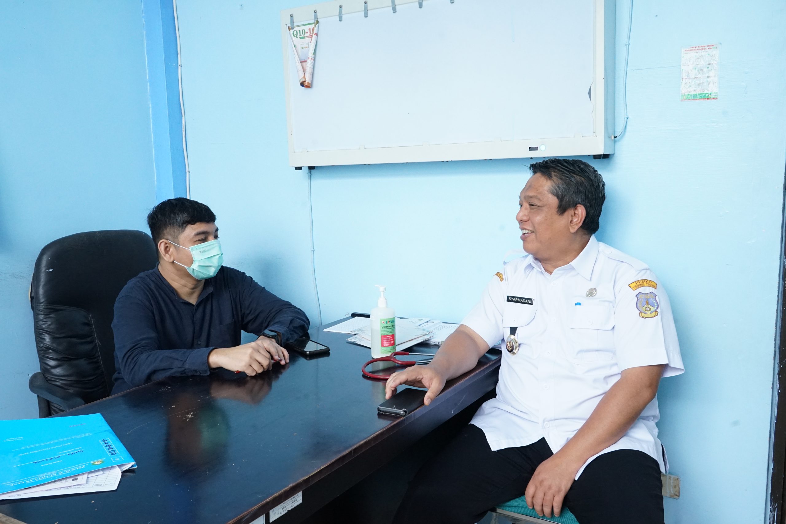 DSC04900_1 Penjabat (Pj.) Wali Kota Tebing Tinggi Drs. Syarmadani, M.Si. menyempatkan diri melakukan pemeriksaan kesehatan sekaligus melihat langsung kondisi RSUD dr. H. Kumpulan Pane, Rabu (10/01/2024).