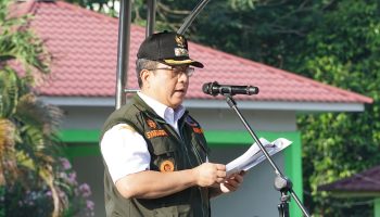 Penjabat (Pj.) Wali Kota Tebing Tinggi Drs. Syarmadani, M.Si. memimpin Apel Kesiapsiagaan Bencana tahun 2024, Rabu (31/01/2024) di Lapangan Merdeka, Jalan Dr. Sutomo Kota Tebing Tinggi.