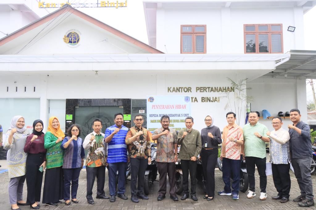 Kantor Pertanahan Kota Binjai Serahkan Sertifikat Tanah