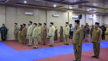 Pengambilan Sumpah Jabatan dan Pelantikan Pejabat Administrator dan Pejabat Pengawas di Lingkungan Pemko Binjai