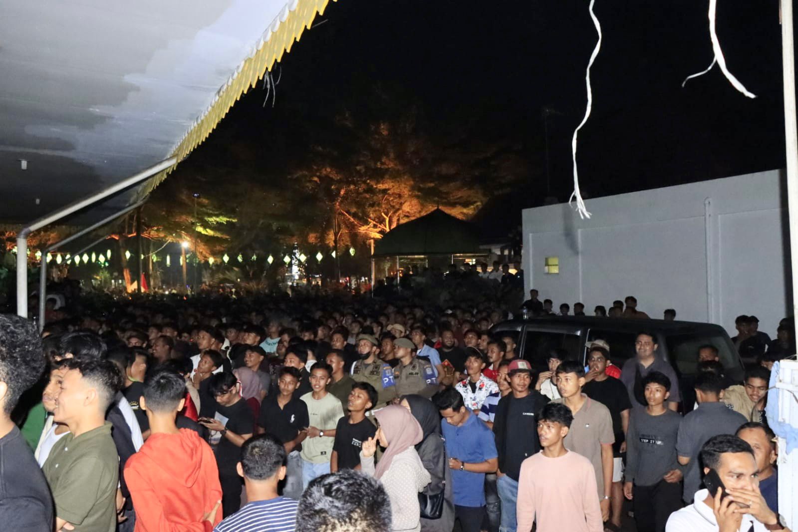 Keseruan Wali Kota Binjai Bersama Warga Nobar Semi Final Piala Asia U23