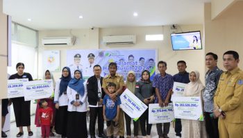 Peringati Hari Buruh, Pemko Binjai Bersama BP Jamsostek Berikan Santunan Kepada Ahli Waris