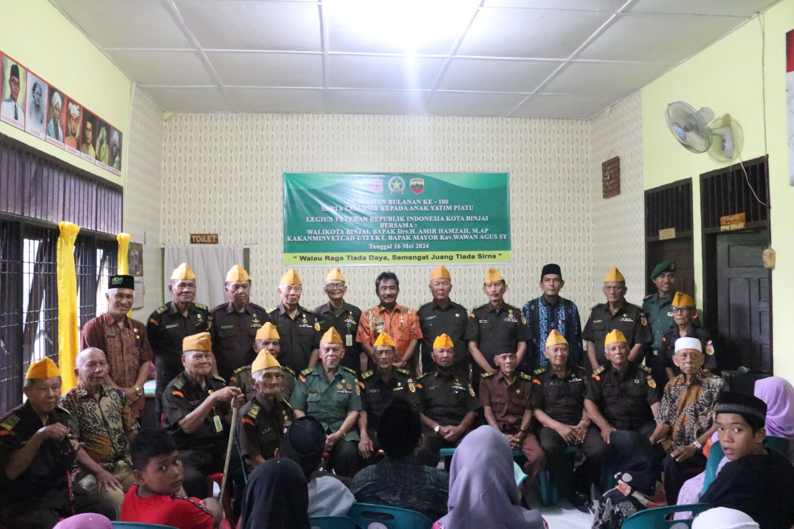 Wujud Kepedulian, Wali Kota Binjai Hadiri Penyerahan Santunan di Markas LVRI Binjai