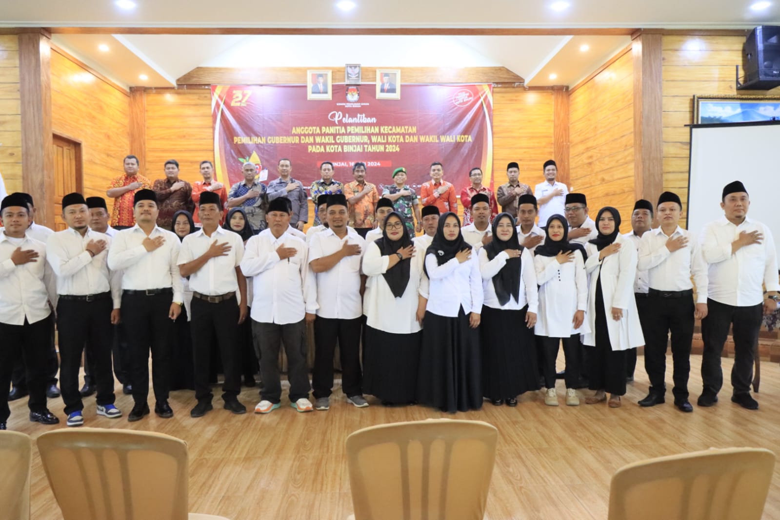 Wali Kota Binjai Hadiri Pelantikan PPK Se-Kota Binjai, Tekankan Untuk Jaga Integritas