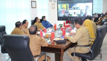 Plt. SeKdako Ikuti Rakor Pengendalian Inflasi dan KLB Polio Secara Virtual