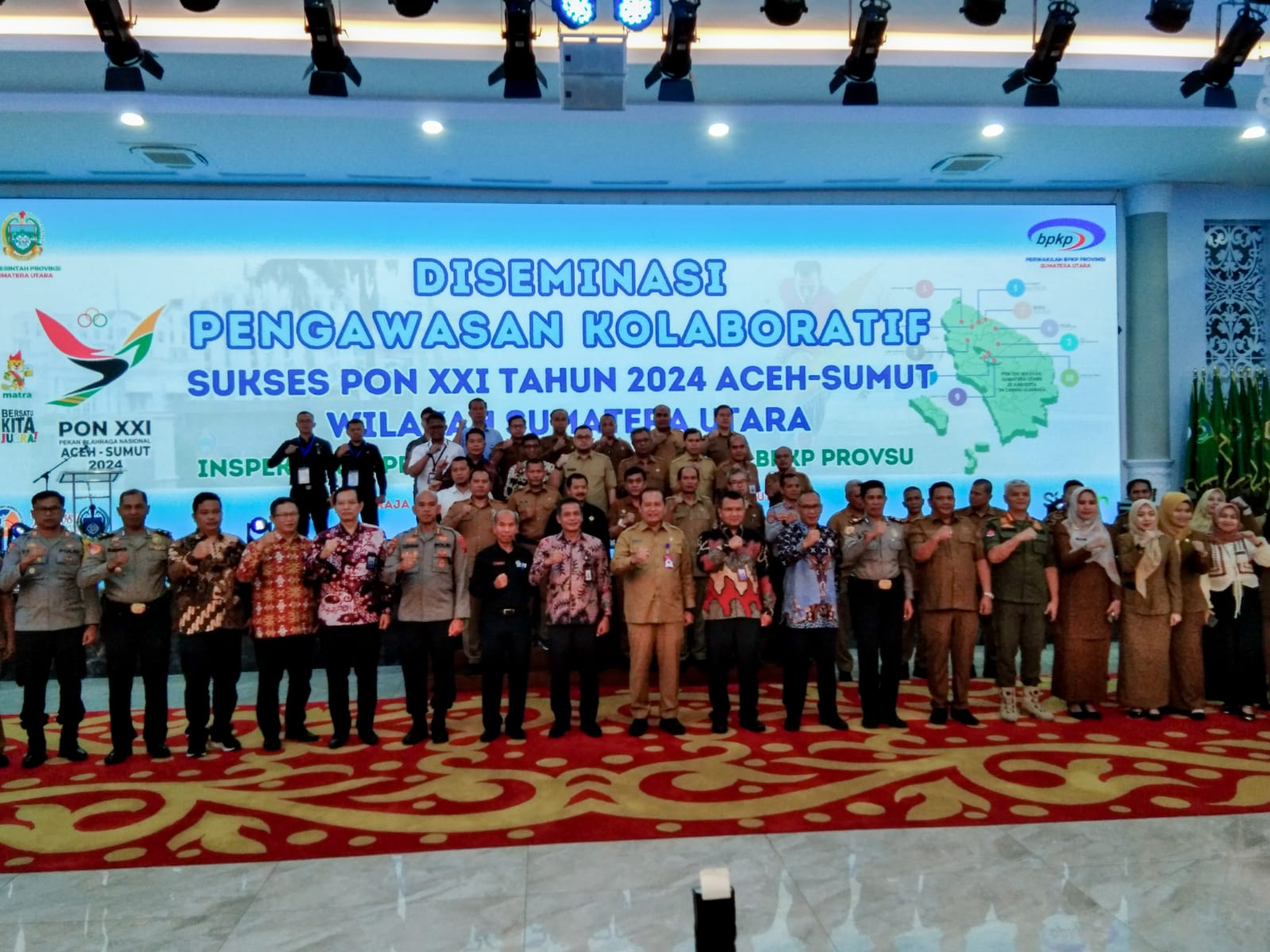 Diseminasi Pengawasan Kolaboratif Sukses PON XXI Tahun 2024 Aceh-Sumut Wilayah Sumatera Utara