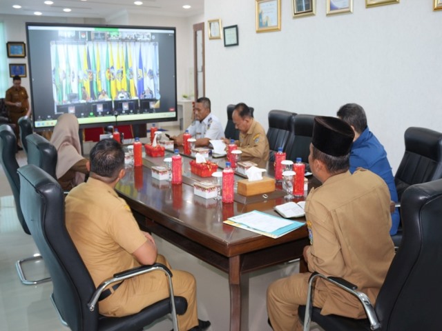 Pemko Tebing Tinggi Kembali Ikuti Rakor Pengendalian Inflasi di Daerah Secara Virtual