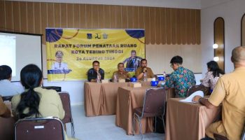 Pimpin Rapat Forum Penataan Ruang Kota Tebing Tinggi, Plt. Sekda Sebut RTRW Instrumen Penting Dalam Pembangunan Daerah