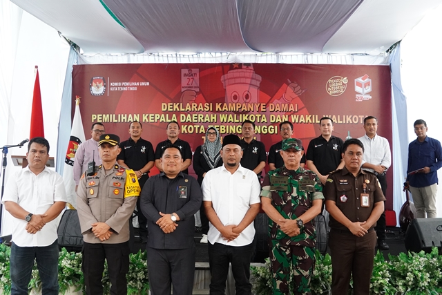 Deklarasi Kampanye Damai, Penjabat Wali Kota Tebing Tinggi Ingatkan ASN Untuk Bersikap Netral