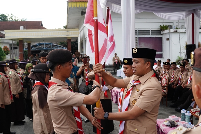 Pimpin Upacara Peringatan Hari Pramuka Ke-63, Pj. Wali Kota Tebing Tinggi Tekankan Pentingnya Jiwa Pancasila