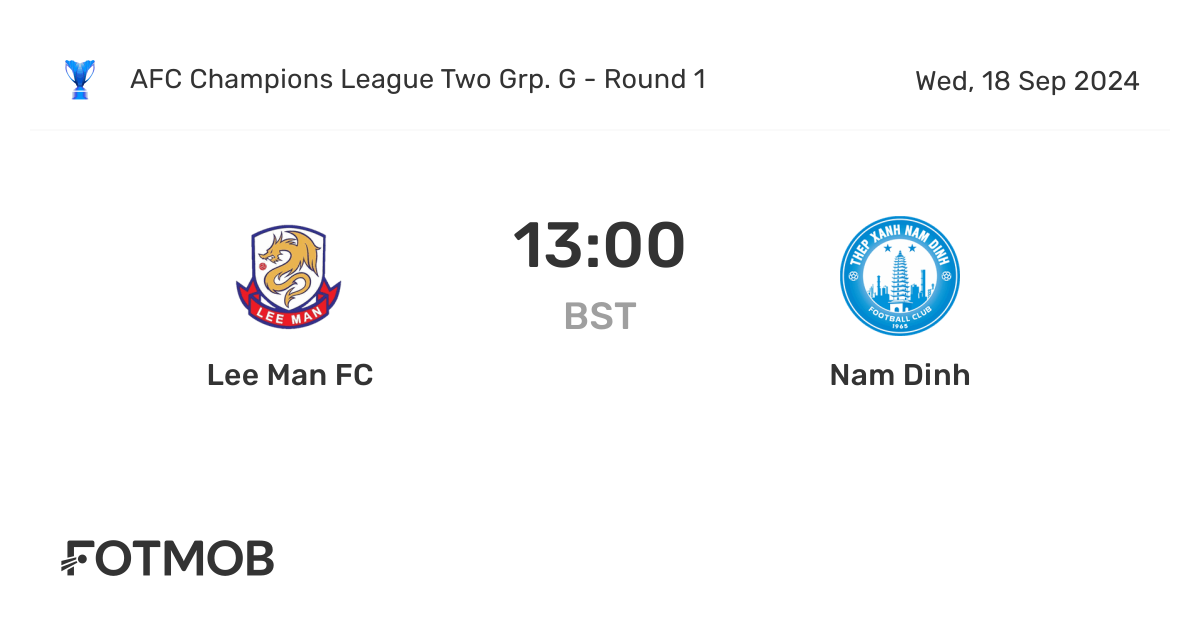 Lee Man vs Nam Dinh Lee Man vs Nam Dinh