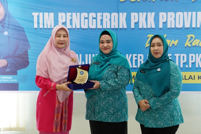Pj. Ketua TP PKK Kota Tebing Tinggi Terima Kunjungan Kerja TP PKK Provinsi Sumsel dan Sumut