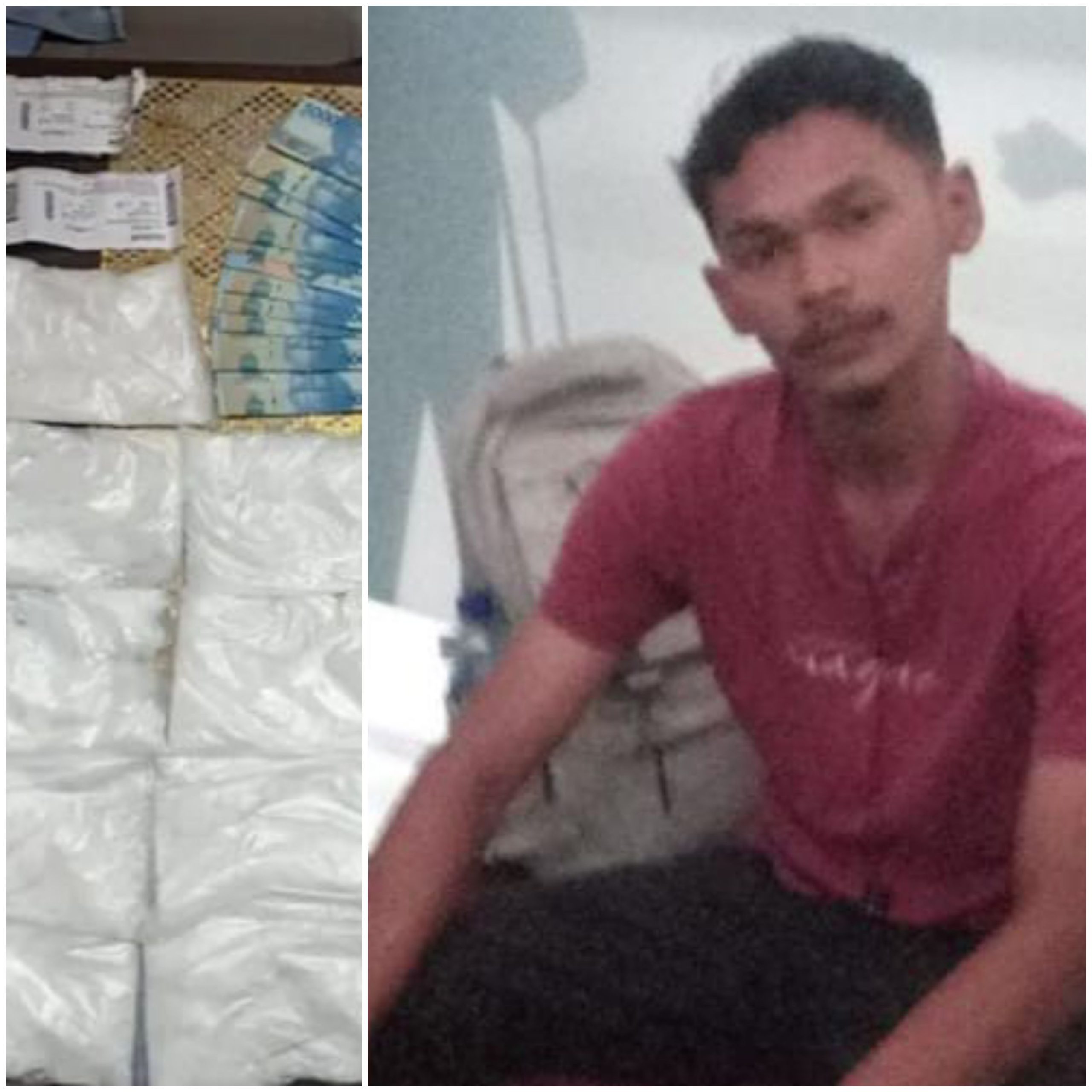 Apes...!! Kurir 2,9 Kg Sabu Tertangkap di Bandara Kualanamu