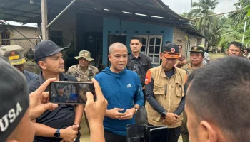 Pj. Wali Kota Bersama Wali Kota Tebing Tinggi Terpilih Tinjau Lokasi Banjir