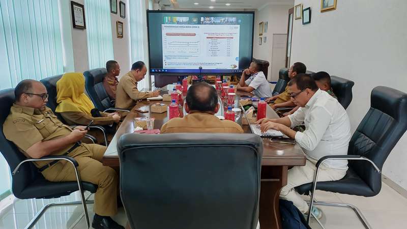 Pemko Tebing Tinggi Ikuti Rakor Pengendalian Inflasi dan Kerjasama Perizinan Daerah Secara Virtual