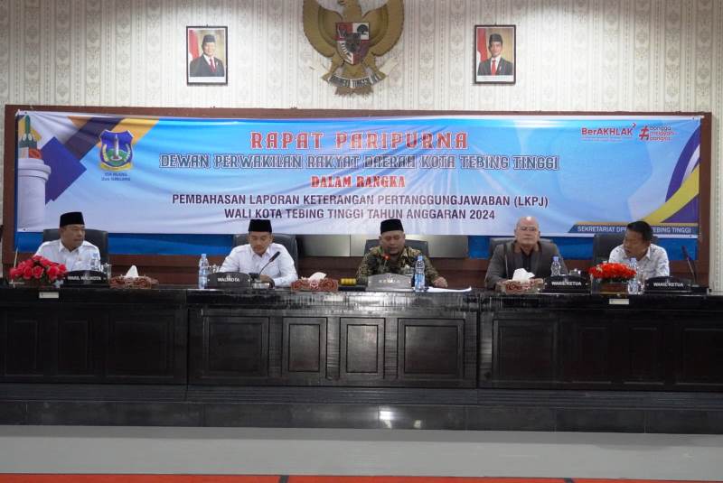 Wali Kota Tebing Tinggi Terima Rekomendasi DPRD Atas LKPJ TA 2024 Untuk Perbaikan
