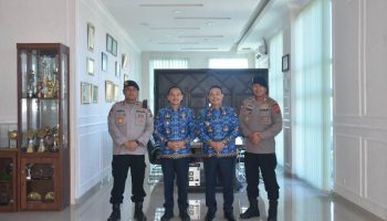 Wali Kota Bersama Wakil Wali Kota Tebing Tinggi Terima Audiensi Danyon B Sat Brimob Poldasu