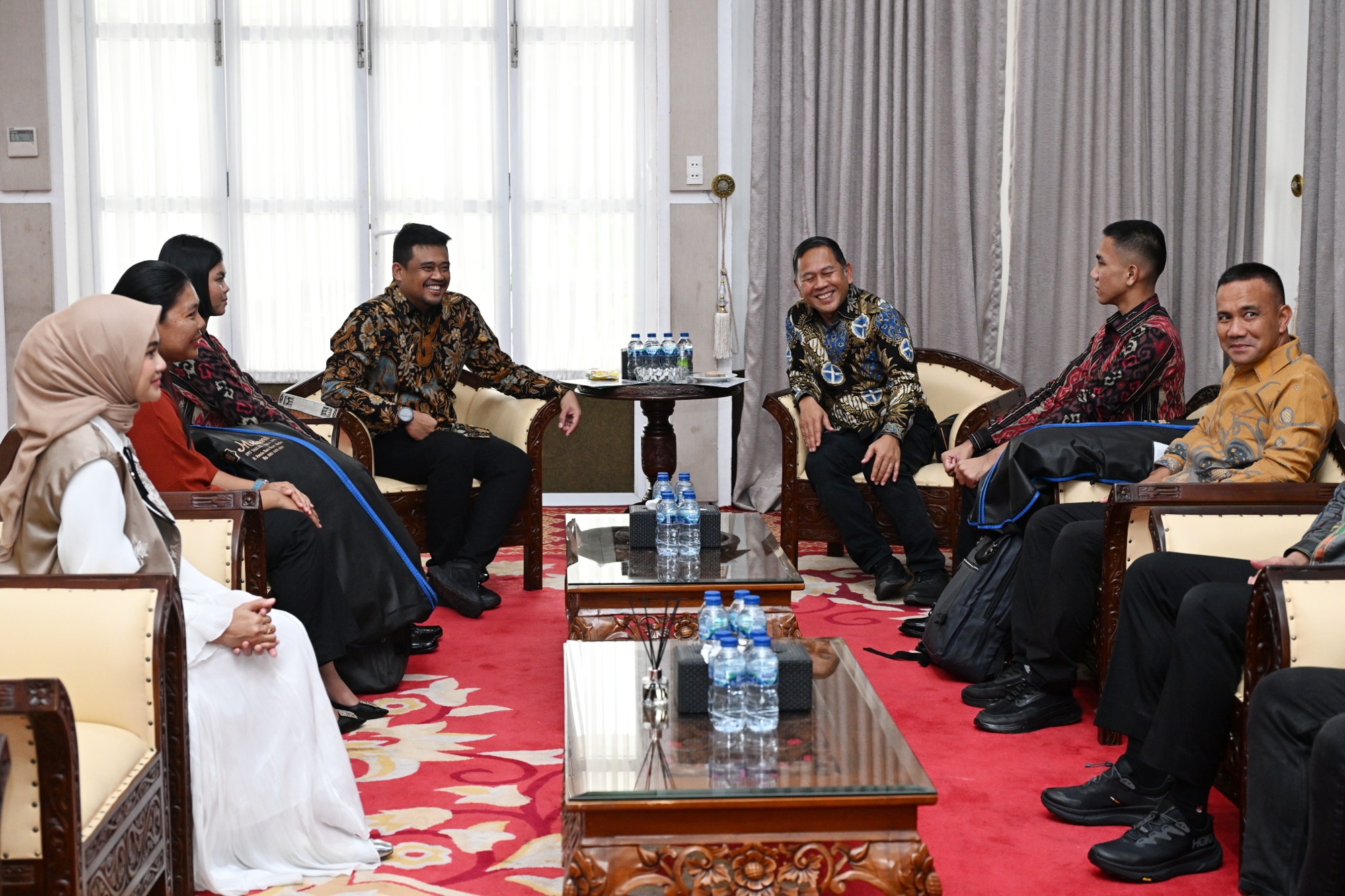 Audiensi perwakilan paskibraka Sumut -1
