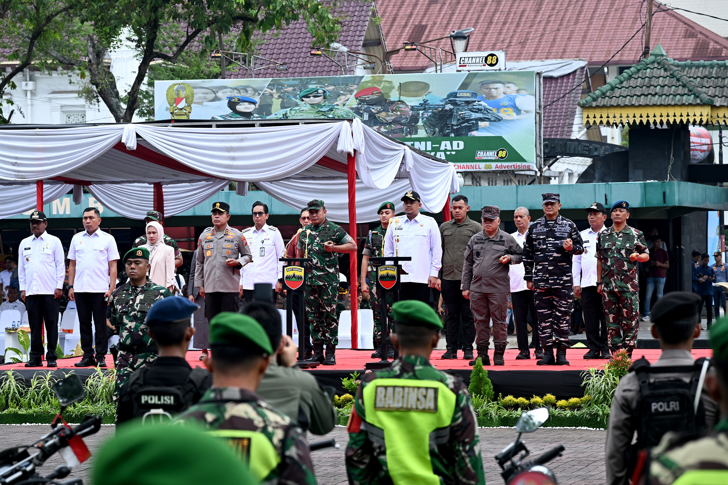 Apel Gelar Pasukan Patroli Gabungan Simpatik untuk Indonesia Damai -2a