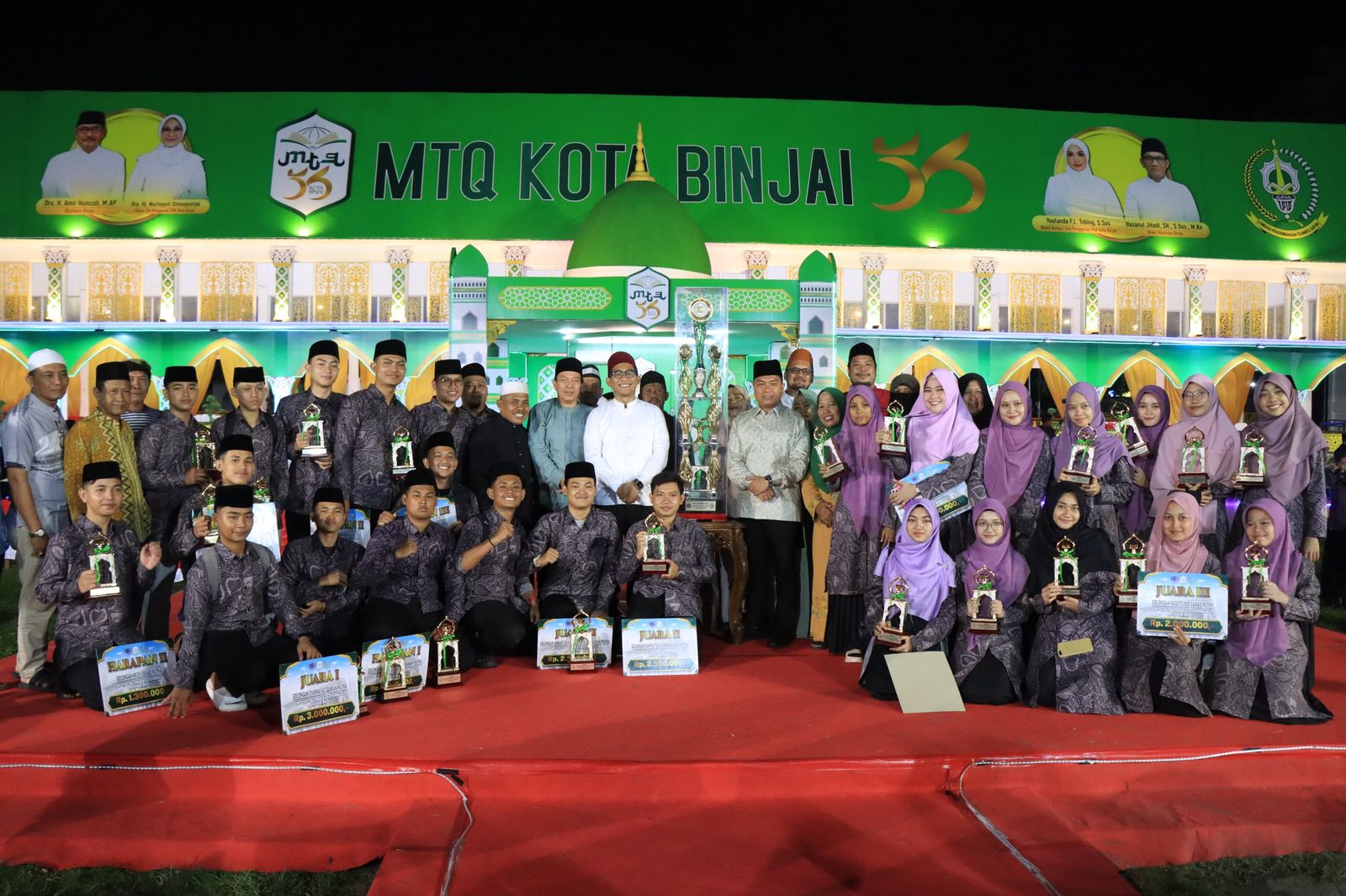 Wakil Wali Kota Resmi Tutup MTQ Ke-56 Kota Binjai