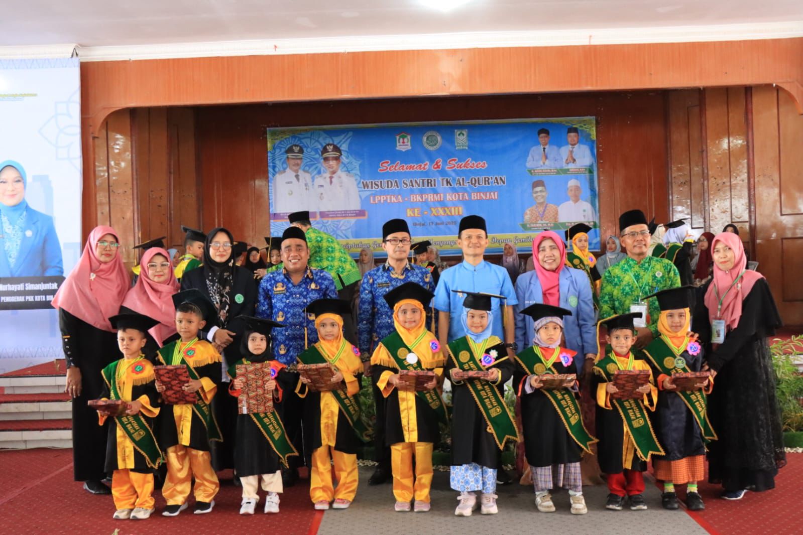 Wisuda Santri TK Al-Qur’an LPPTKA-BKPRMI Kota Binjai, Pemko Binjai Tegaskan Komitmen Dukung Pendidikan Qur’ani Sejak Dini