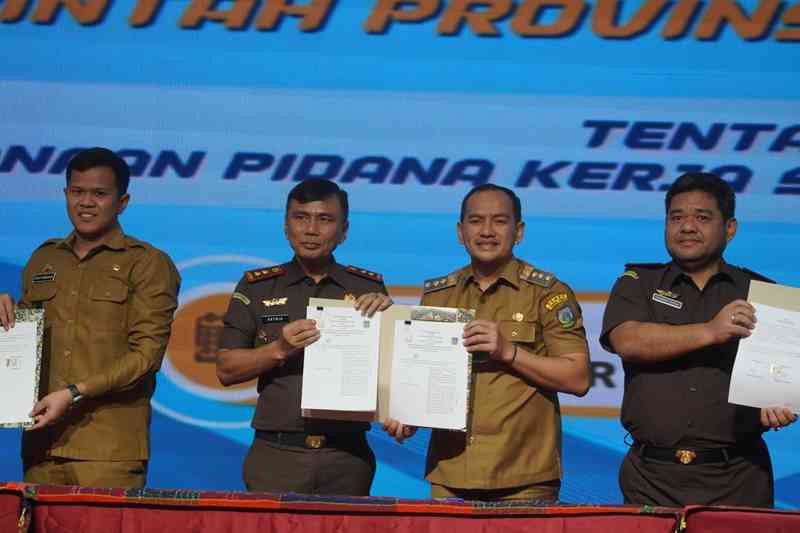 Wali Kota Tebing Tinggi Lakukan Penandatanganan MoU dan Perjanjian Kerjasama Terkait ImplementasiI Pidana Kerja Sosial