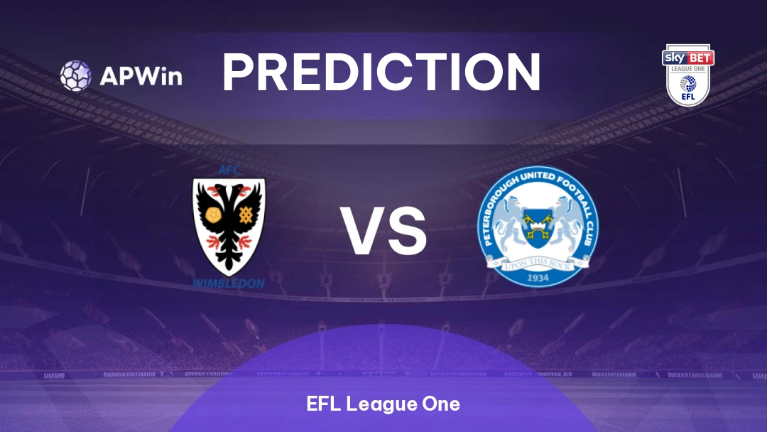 AFC Wimbledon vs Peterborough AFC Wimbledon vs Peterborough