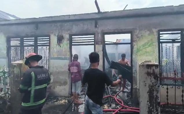 Kebakaran di Jalan Bromo Medan