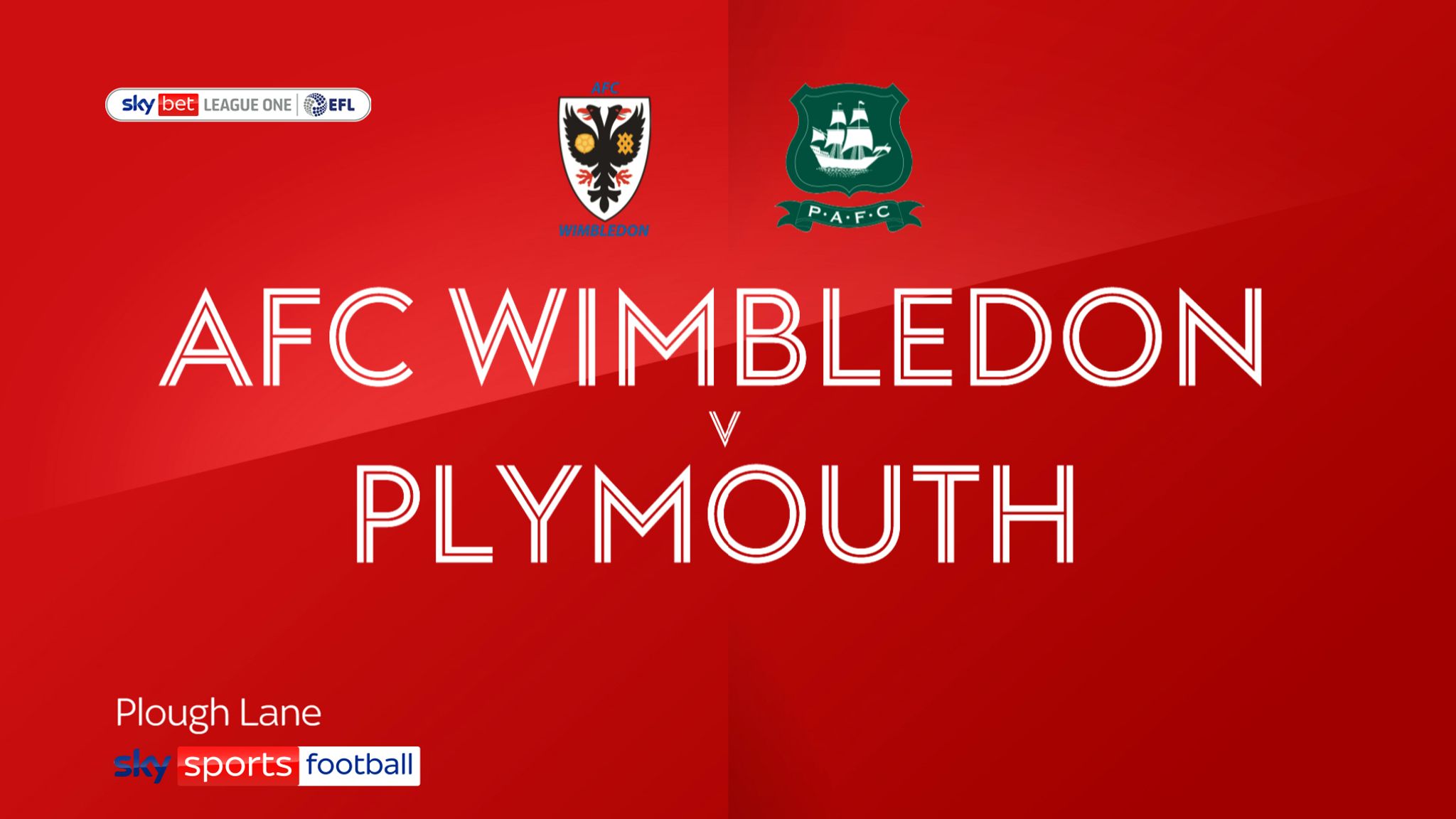 AFC Wimbledon vs Plymouth