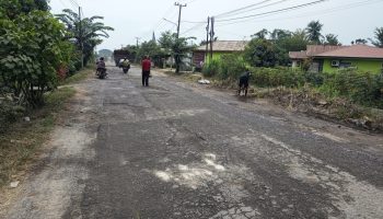 Kerusakan Jalan Lubuk Pakam, Pagar Merbau, Galang.