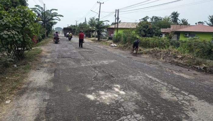 Kerusakan Jalan Lubuk Pakam, Pagar Merbau, Galang.